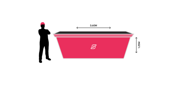 6 Meter Cubed Skip Bin